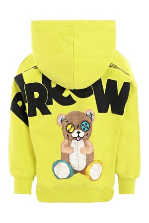 felpa in cotone giallo BARROW KIDS | F5BKJUHS045086